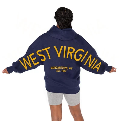 West Virginia Gameday Couture Never Stop Oversized Premium Hoodie