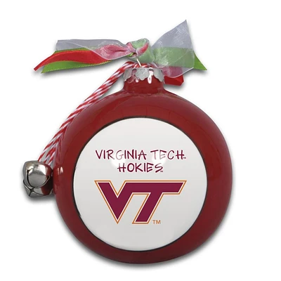 Virginia Tech Ceramic Globe Ornament