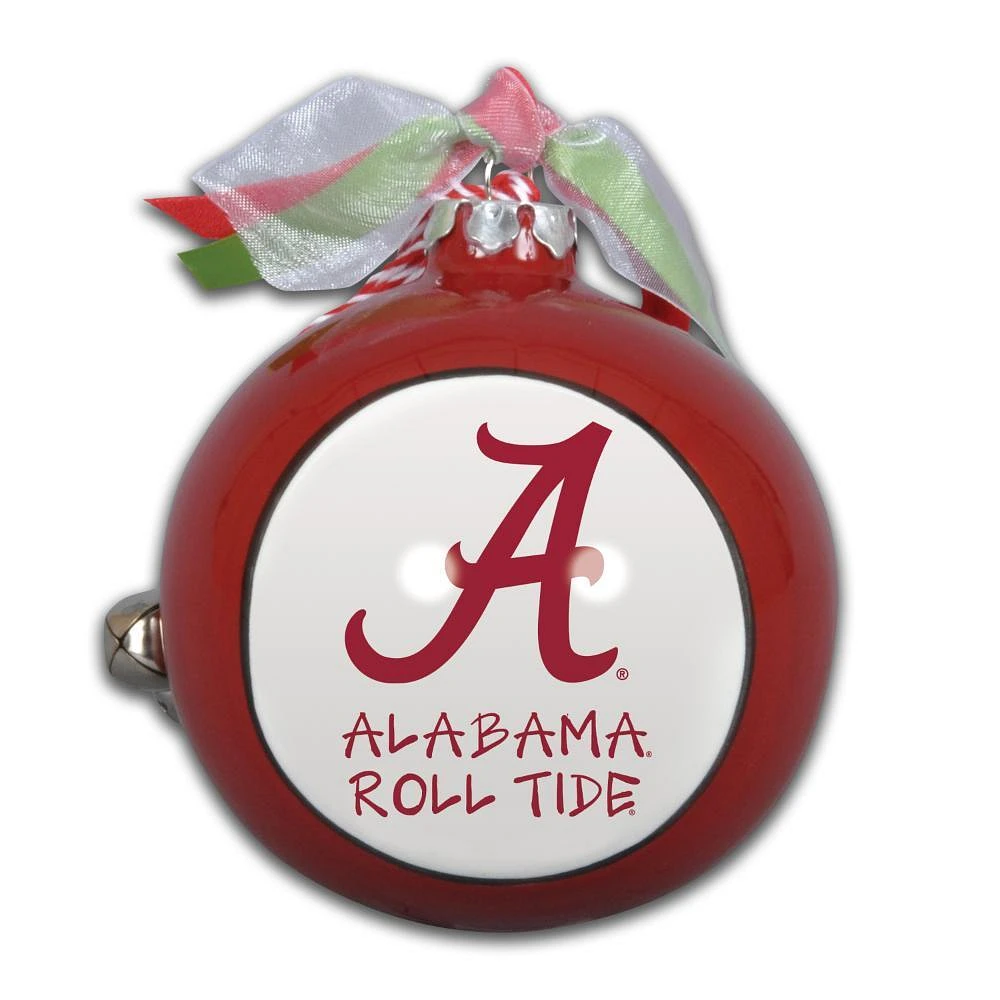 Alabama Crimson Tide Ceramic Globe Ornament