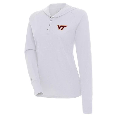 Virginia Tech Antigua Aspiration Long Sleeve Knit Shirt