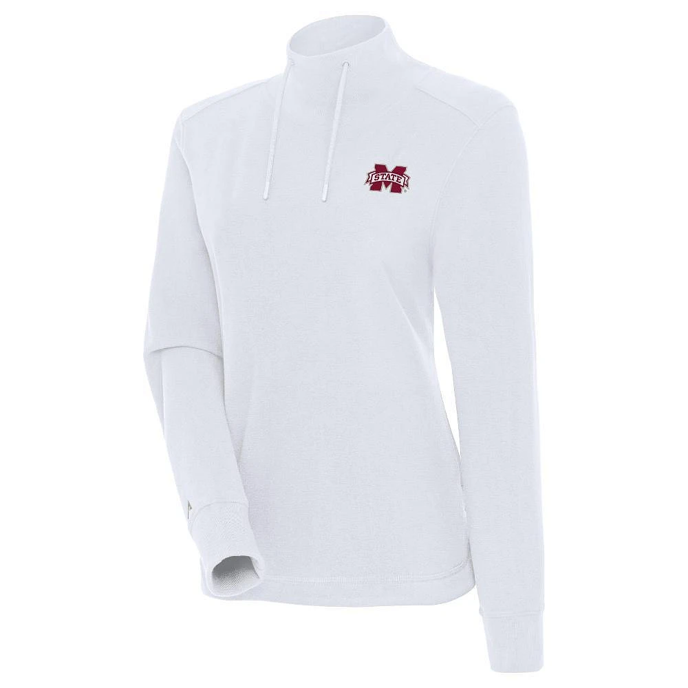 Mississippi State Antigua Moment Mock Neck Fleece Pullover