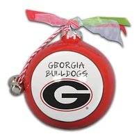 Georgia Bulldogs Ceramic Globe Ornament