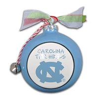 North Carolina Tarheels Ceramic Globe Ornament