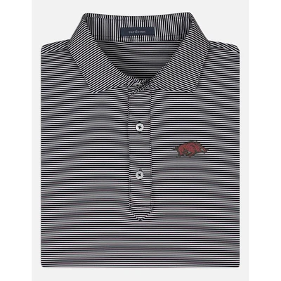 Arkansas Turtleson Carter Stripe Performance Polo