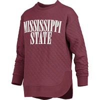 Mississippi State Pressbox Women's Pasadena Quilted Crew