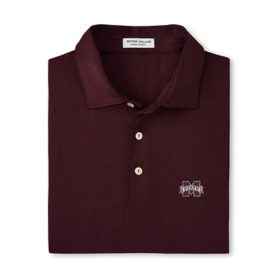 Mississippi State Peter Millar Tesseract Performance Polo