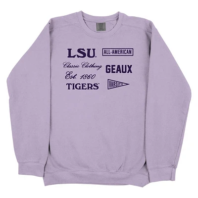 LSU B-Unlimited Vintage 90's Comfort Colors Crew