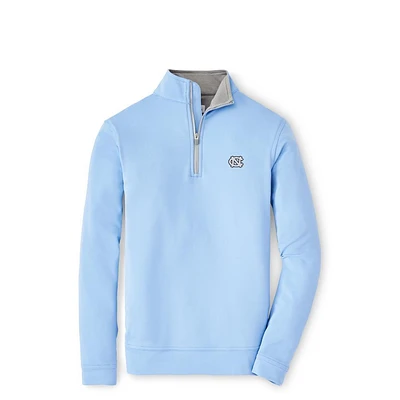 UNC Peter Millar YOUTH Perth 1/4 Zip Pullover