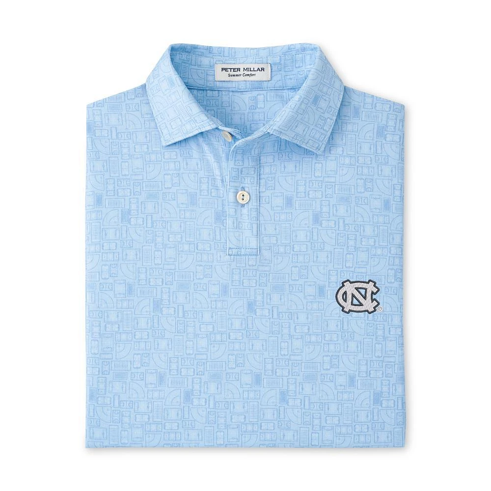 UNC Peter Millar YOUTH Out of Bounds Performance Polo