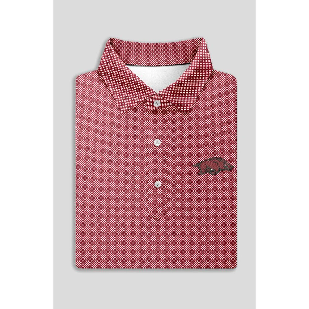 Arkansas Turtleson Mini Diamond Jacquard Performance Polo