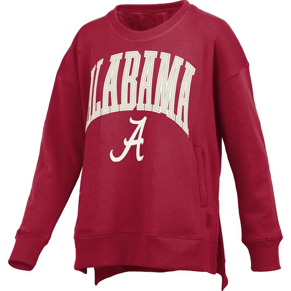 Alabama Pressbox Women's Venice Hi-Lo Fleece Crew