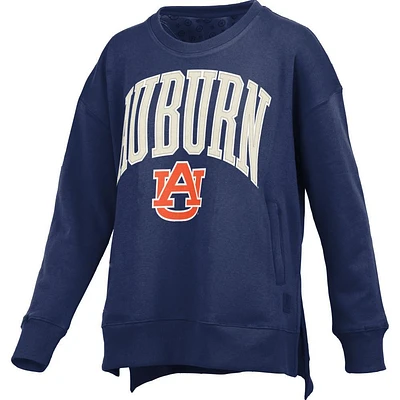 Auburn Pressbox Women's Venice Hi-Lo Fleece Crew