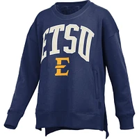 ETSU Pressbox Women's Venice Hi-Lo Fleece Crew