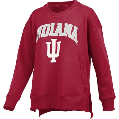 Indiana Pressbox Women's Venice Hi-Lo Fleece Crew