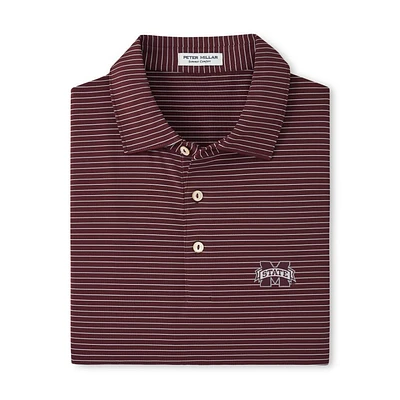 Mississippi State Peter Millar Hemlock Performance Polo