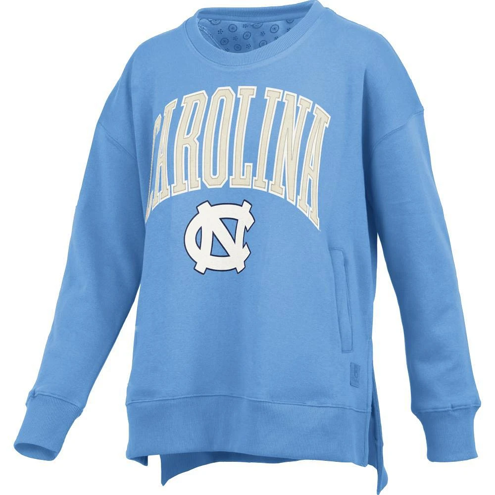 UNC Pressbox Women's Venice Hi-Lo Fleece Crew