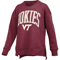 Virginia Tech Pressbox Women's Venice Hi-Lo Fleece Crew