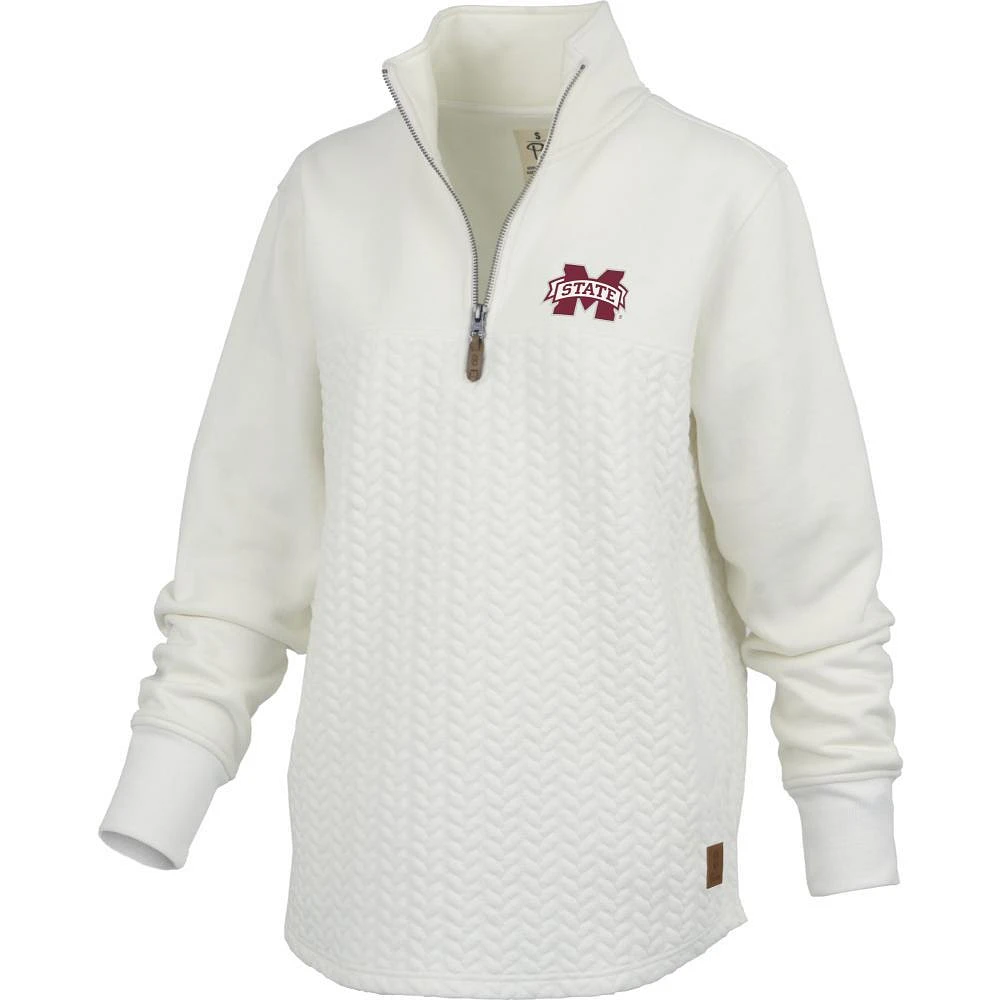 Mississippi State Pressbox Women's Mia Quilted 1/4 Zip