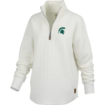 Michigan State Pressbox Women's Mia Quilted 1/4 Zip