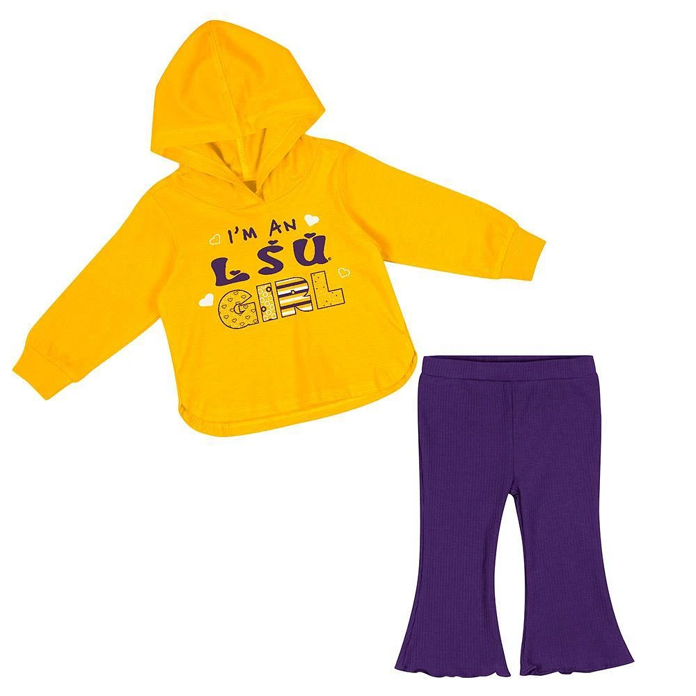 LSU Colosseum Infant I'm a Girl Top and Pant Set