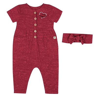 Arkansas Colosseum Infant Fleet Romper and Headband