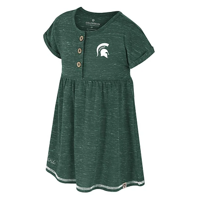 Michigan State Colosseum Toddler Fleet Dress