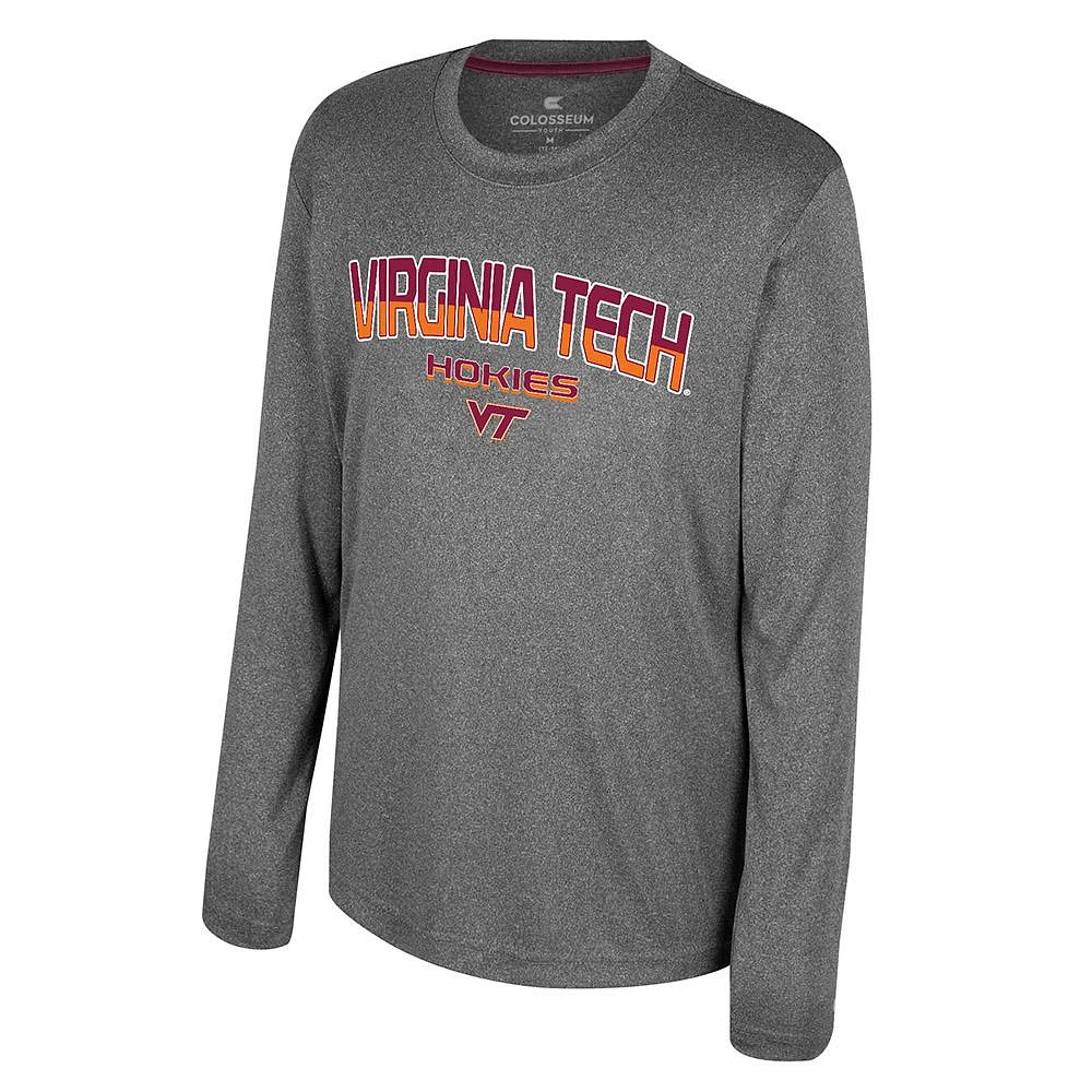 Virginia Tech Colosseum YOUTH The Comp Poly Long Sleeve Tee