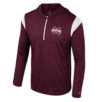 Mississippi State Colosseum Dozer Hooded Windshirt 1/2 Zip