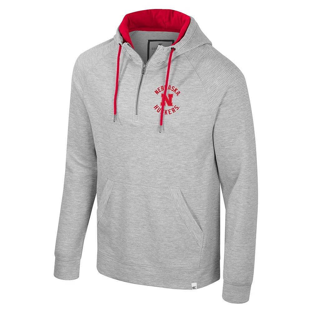 Nebraska Colosseum Switch Quilted 1/4 Zip Hoodie