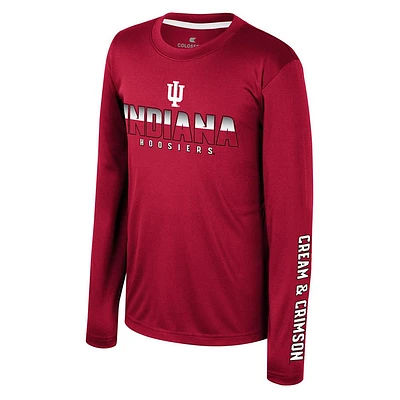 Indiana Colosseum YOUTH Armada Poly Long Sleeve Tee