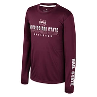 Mississippi State Colosseum YOUTH Armada Poly Long Sleeve Tee