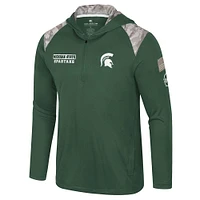 Michigan State Colosseum OHT 1/4 Zip Hooded Windshirt