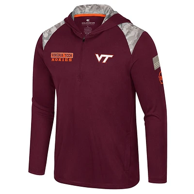 Virginia Tech Colosseum OHT 1/4 Zip Hooded Windshirt