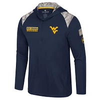 West Virginia Colosseum OHT 1/4 Zip Hooded Windshirt