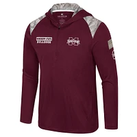 Mississippi State Colosseum OHT 1/4 Zip Hooded Windshirt