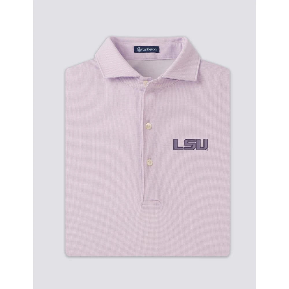 LSU Turtleson Conan Houndstooth Polo