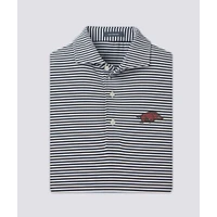 Arkansas Turtleson Cooper Stripe Performance Polo