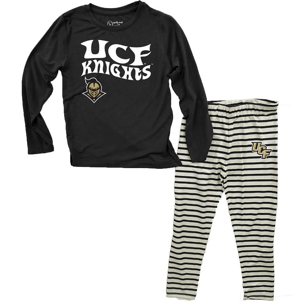 UCF Wes And Willy Infant Top With Stripe Capri Pants Set