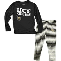 UCF Wes And Willy Toddler Top With Stripe Capri Pants Set