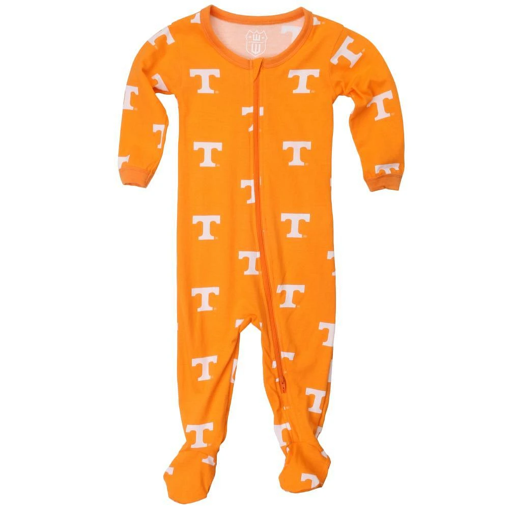 Tennessee Wes And Willy Infant Zip Pajamas