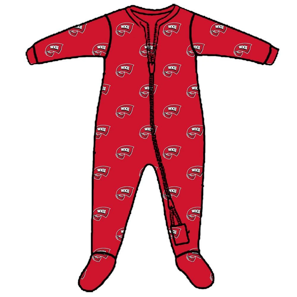 Western Kentucky Wes And Willy Infant Zip Pajamas