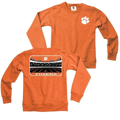 Clemson Wes And Willy Kids Tri-Blend French Terry Crew