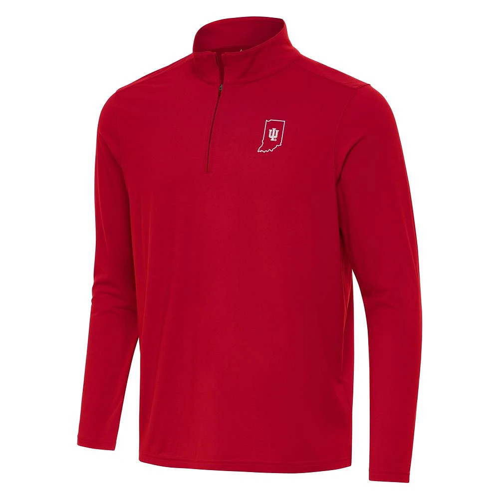 Indiana Outline Antigua Men's Intent 1/4 Zip Pullover