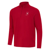 Indiana Outline Antigua Men's Intent 1/4 Zip Pullover