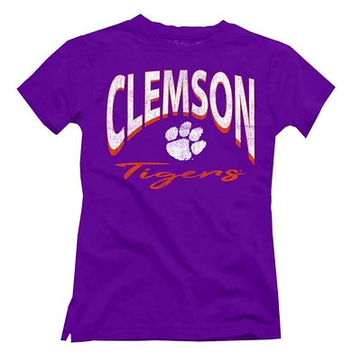 Clemson Wes And Willy Kids Side Vent Top