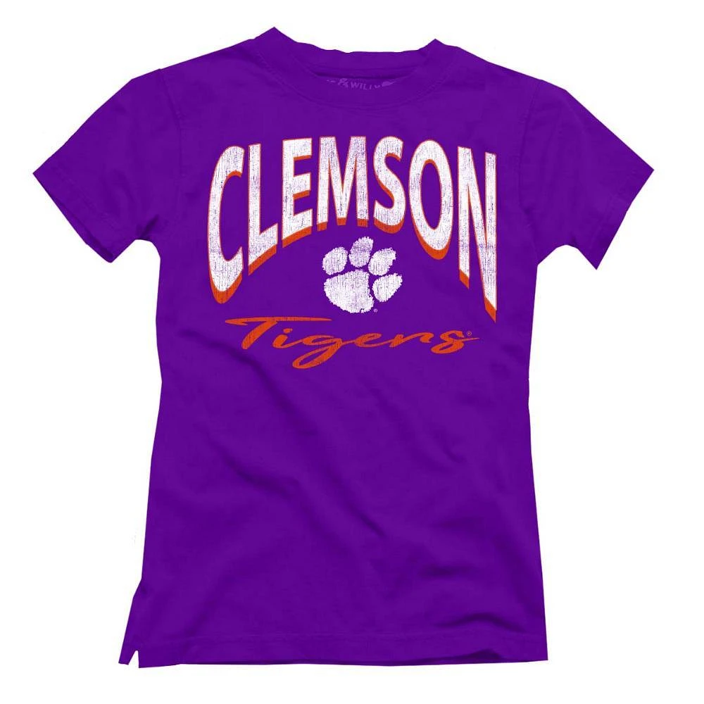 Clemson Wes And Willy YOUTH Side Vent Top