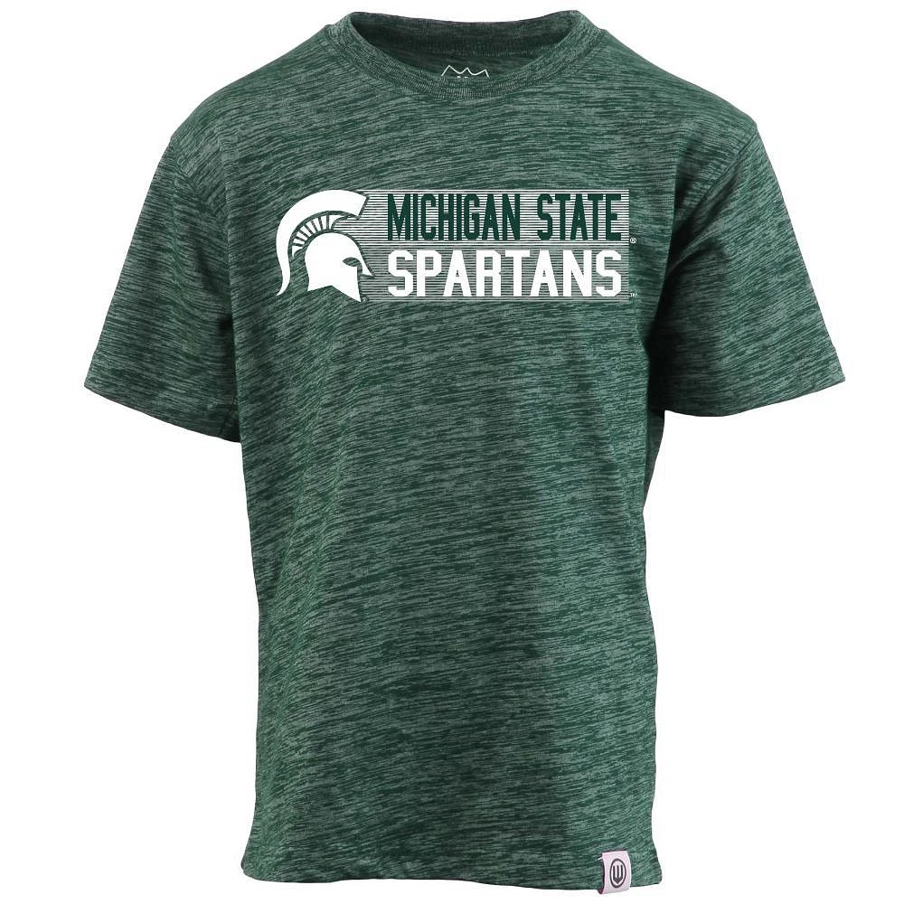 Michigan State Wes And Willy Kids Cloudy Yarn Tee