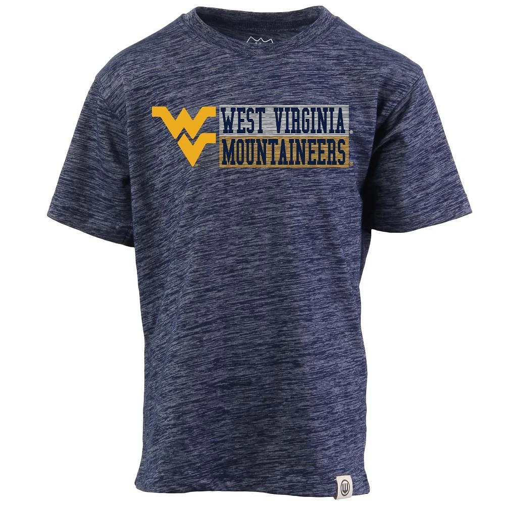 West Virginia Wes And Willy Kids Cloudy Yarn Tee