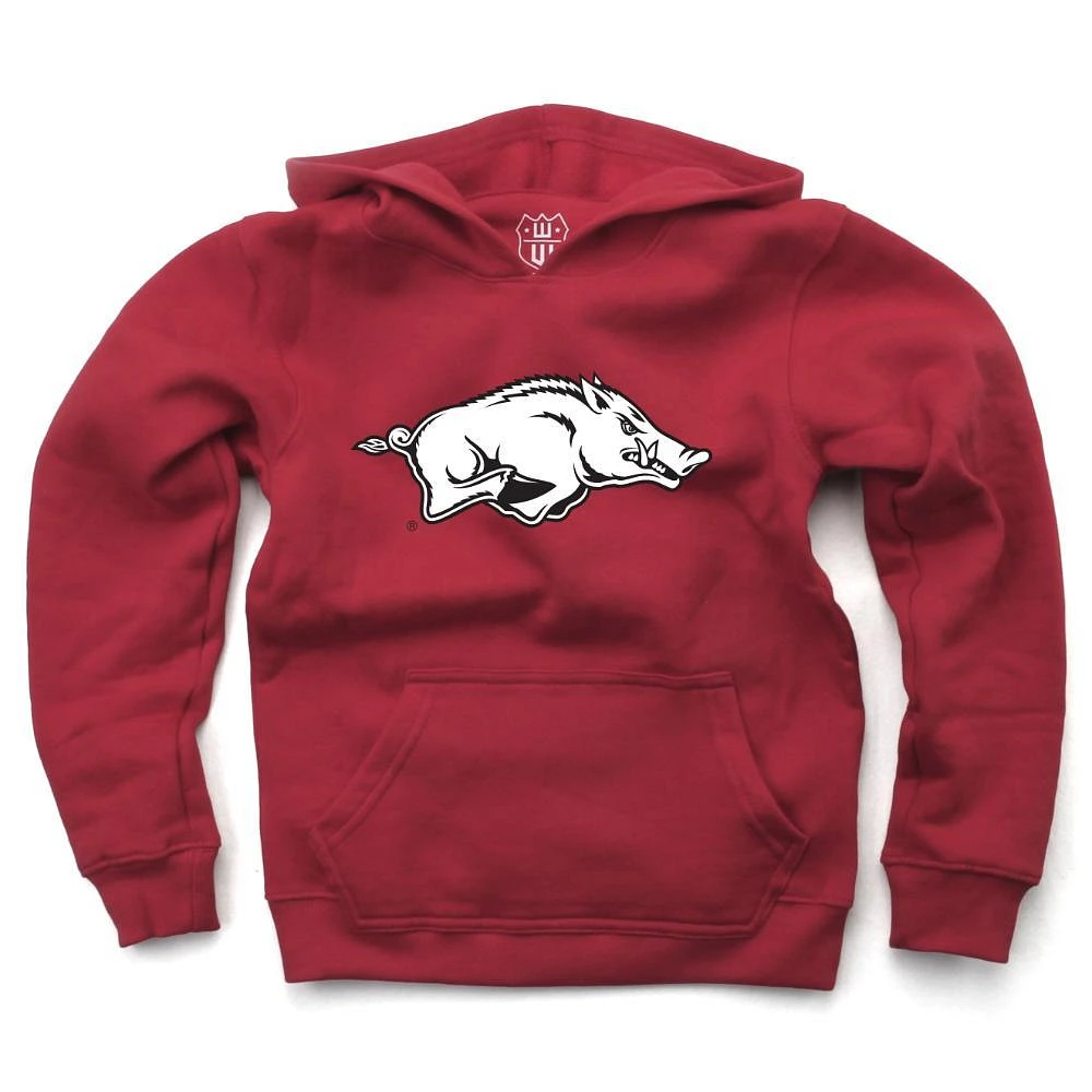 Arkansas Wes And Willy Kids Primary Logo Hoodie