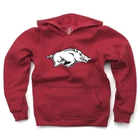 Arkansas Wes And Willy Kids Primary Logo Hoodie